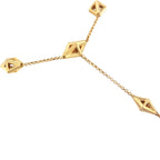 Luxury gold and diamond hand chain bracelet close up on white background